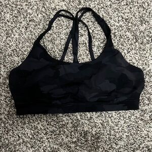 Lululemon Black Strappy Sports Bra